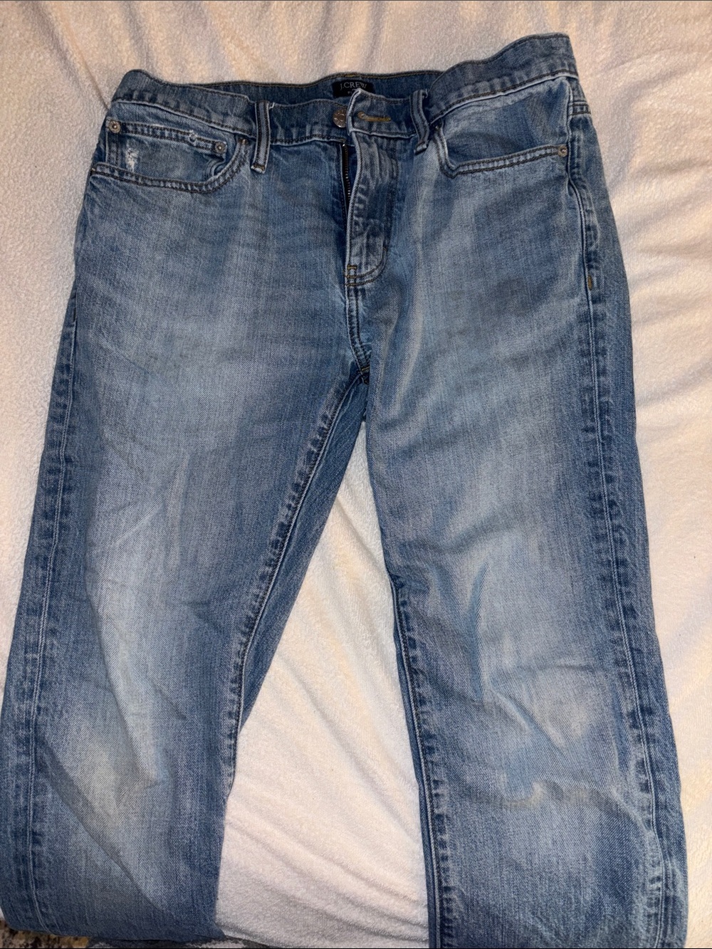 J. Crew Men's Straight Light Blue Denim Jeans